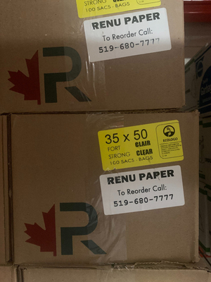 35X50 XX CLEAR STRONG GARBAGE BAGS